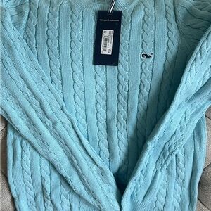 Vineyard Vines boys Blue Cable Knit Sweater